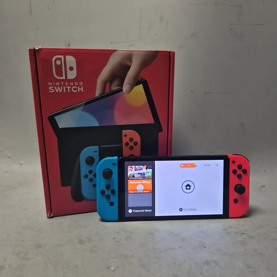 BOXED NINTENDO SWITCH OLED GAMING CONSOLE 