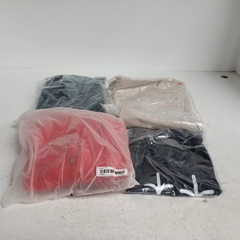 BOX OF APPROXIMATELY 25 ASSORTED CLOTHING ITEMS OF VARIOUS SIZES AND STYLES