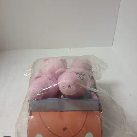PEPPA PIG PINK PLUSH PIG STUFFED TOY SET IN PACKAGING