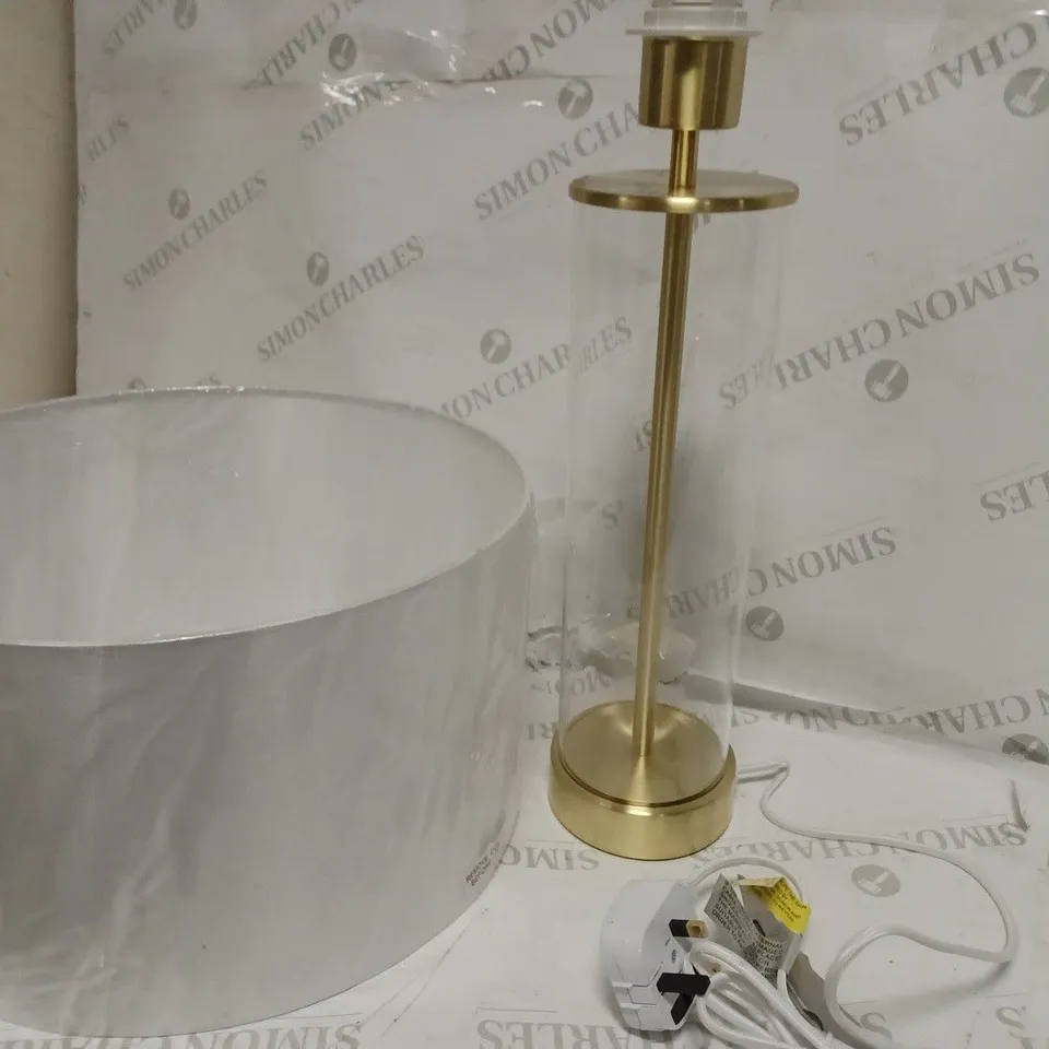 GOLD AND WHITE LAMP