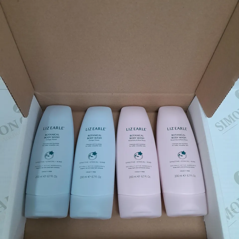 LIZ EARLE BOTANICAL BODY WASH, ROSEMARY AND ROCK ROSE..ORANGE FLOWER