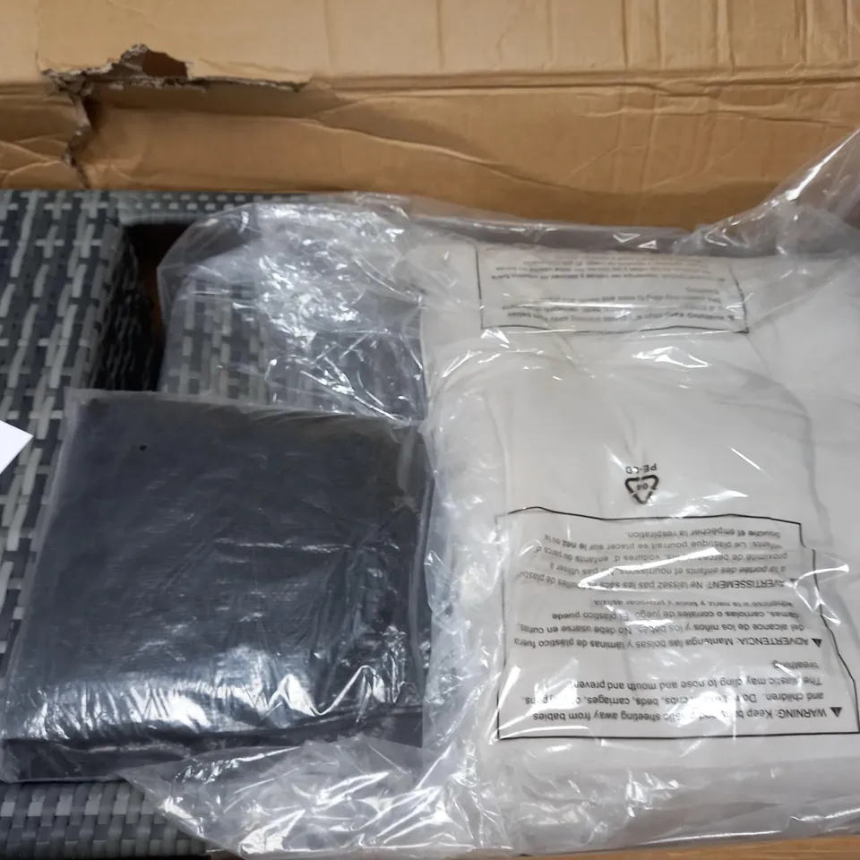 BOXED PAIR OF LINEA RATTAN ROCKING CHAIRS - COLLECTION ONLY