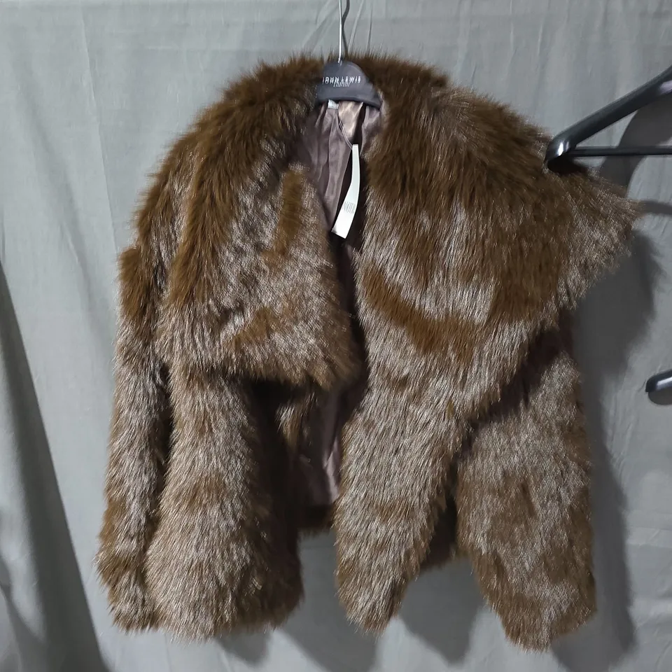 BROWN FUR COAT – WOMEN'S OUTERWEAR