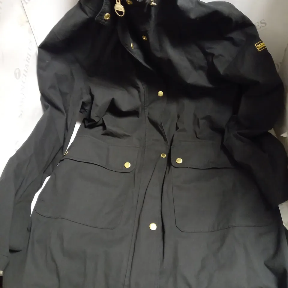 BARBOUR BLACK WINTER COAT 