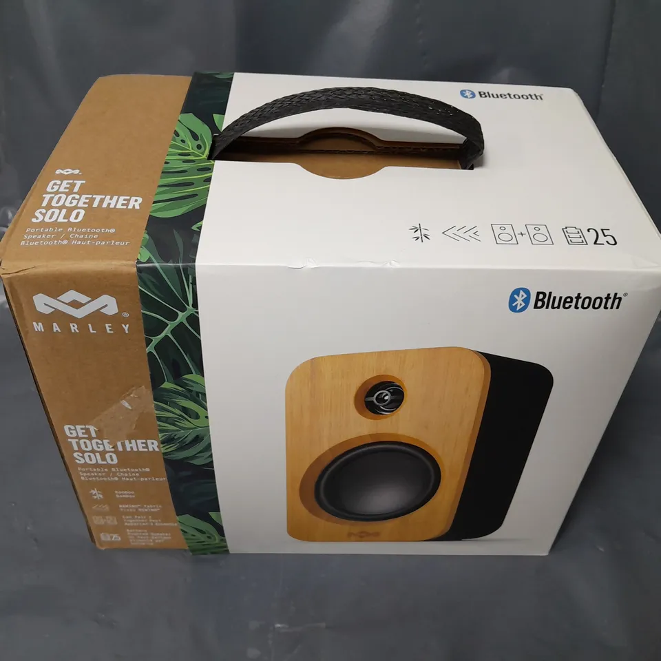 BOXED HOUSE OF MARLEY GET TOGETHER SOLO PORTABLE BLUETOOTH SPEAKER EM-JA119-SB