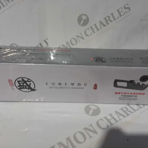 SEALED AND BOXED MITSUMOTO SAKARI ADJUSTABLE ANGLE KNIFE SHARPENER