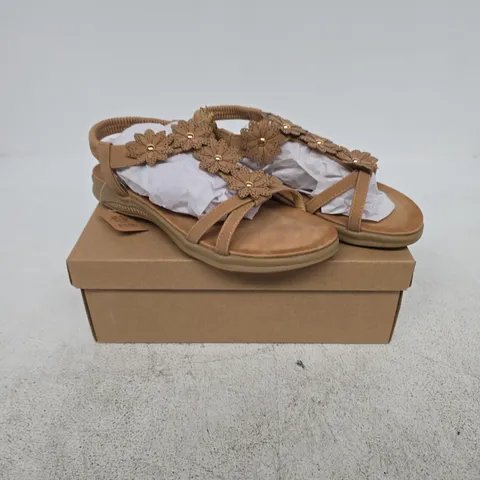 JO & JOE WOMEN'S SANDALS JAIPUR TAN UK 5