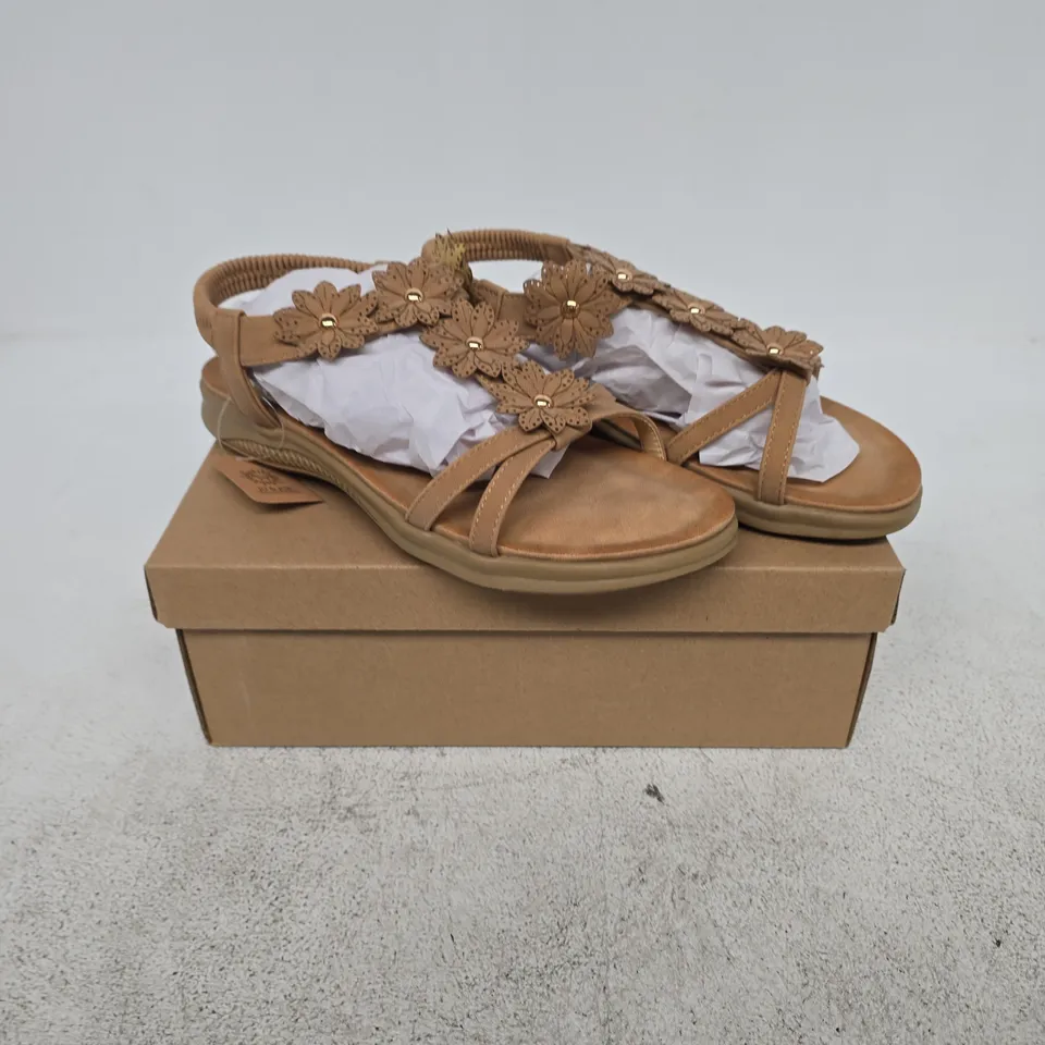 JO & JOE WOMEN'S SANDALS JAIPUR TAN UK 5