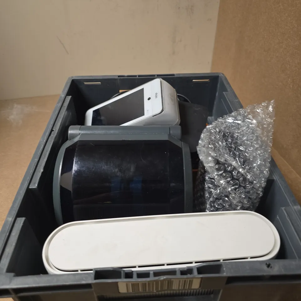 APPROXIMATELY 7 ASSORTED ELECTRICAL ITEMS INCLUDING DOJO CARD MACHINE AND SKY MINI HUB