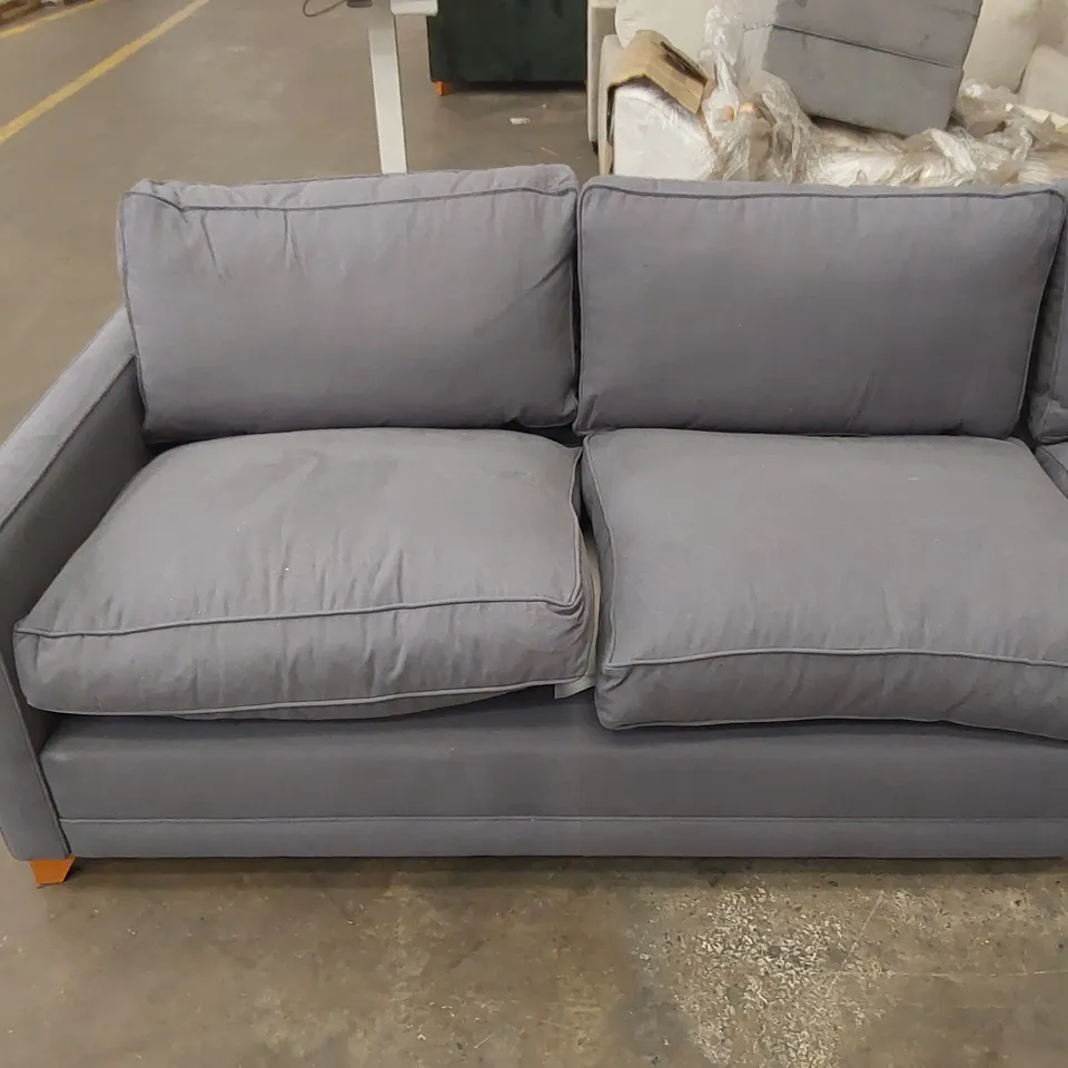 QUALITY DESIGNER CORNER SOFA BED - GREY FABRIC