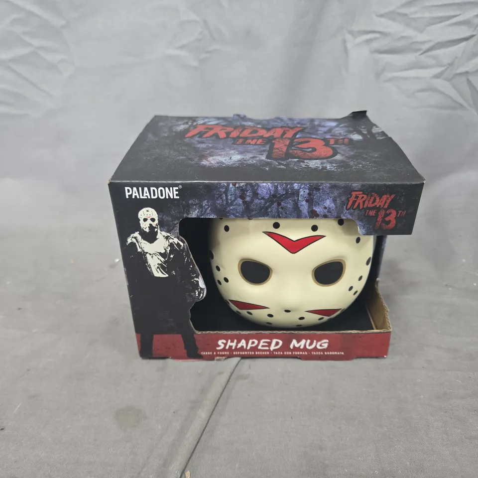 BOXED PALADONE FRIDAY THE 13TH SHAPED MUG