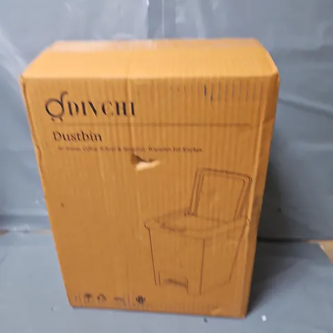 BOXED GREY DUSTBIN