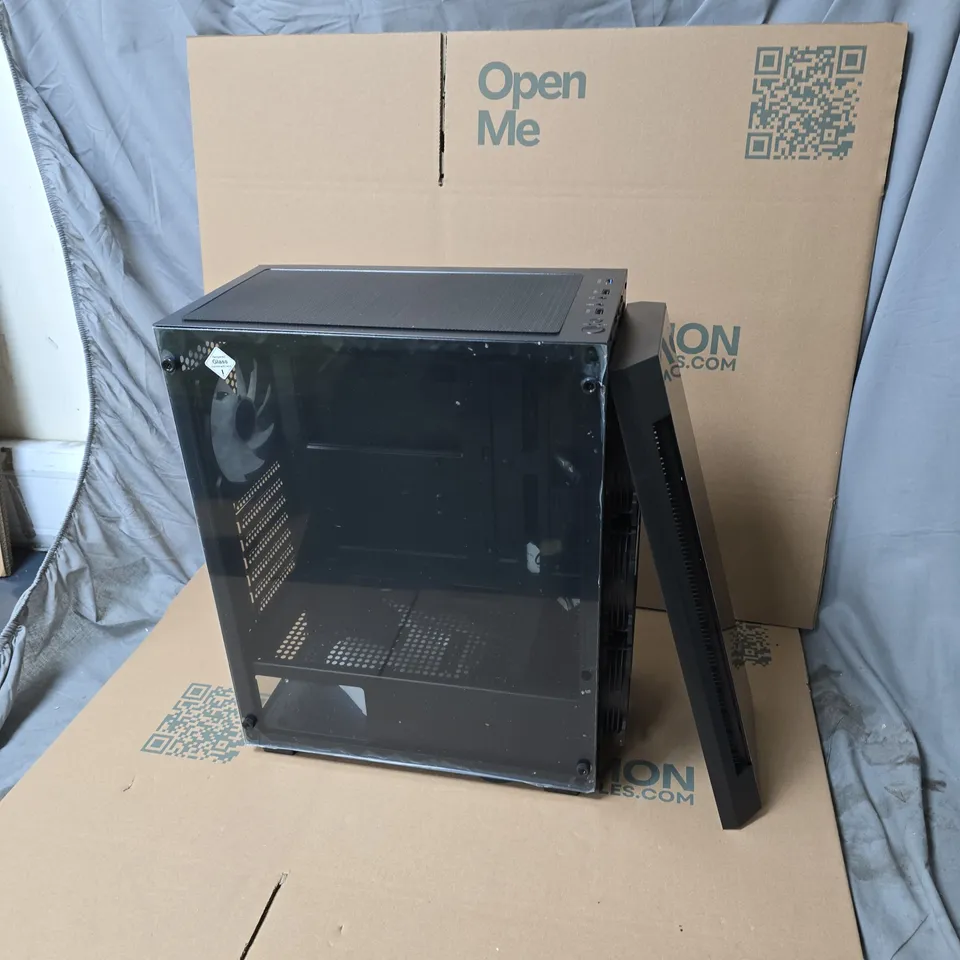 DESTROYER ATX GAMING CASE – MID-TOWER, TEMPERED GLASS PANELS (6X ARGB FANS INCLUDED)