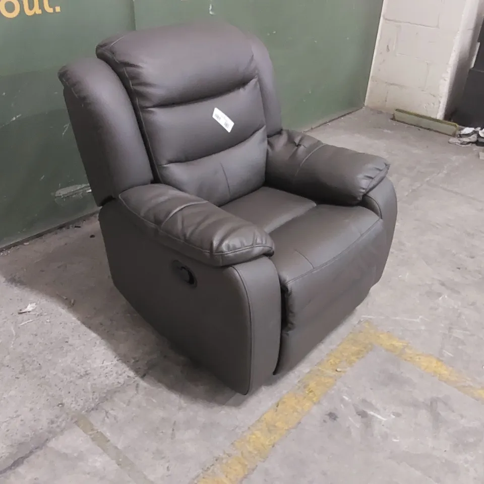 DESIGNER MANUAL RECLINING ARMCHAIR - RECLINING FEATURE IS BROKEN