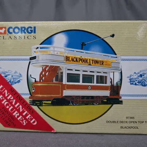 CORGI CLASSICS DOUBLE DECK OPEN TOP BLACKPOOL TRAM MODEL