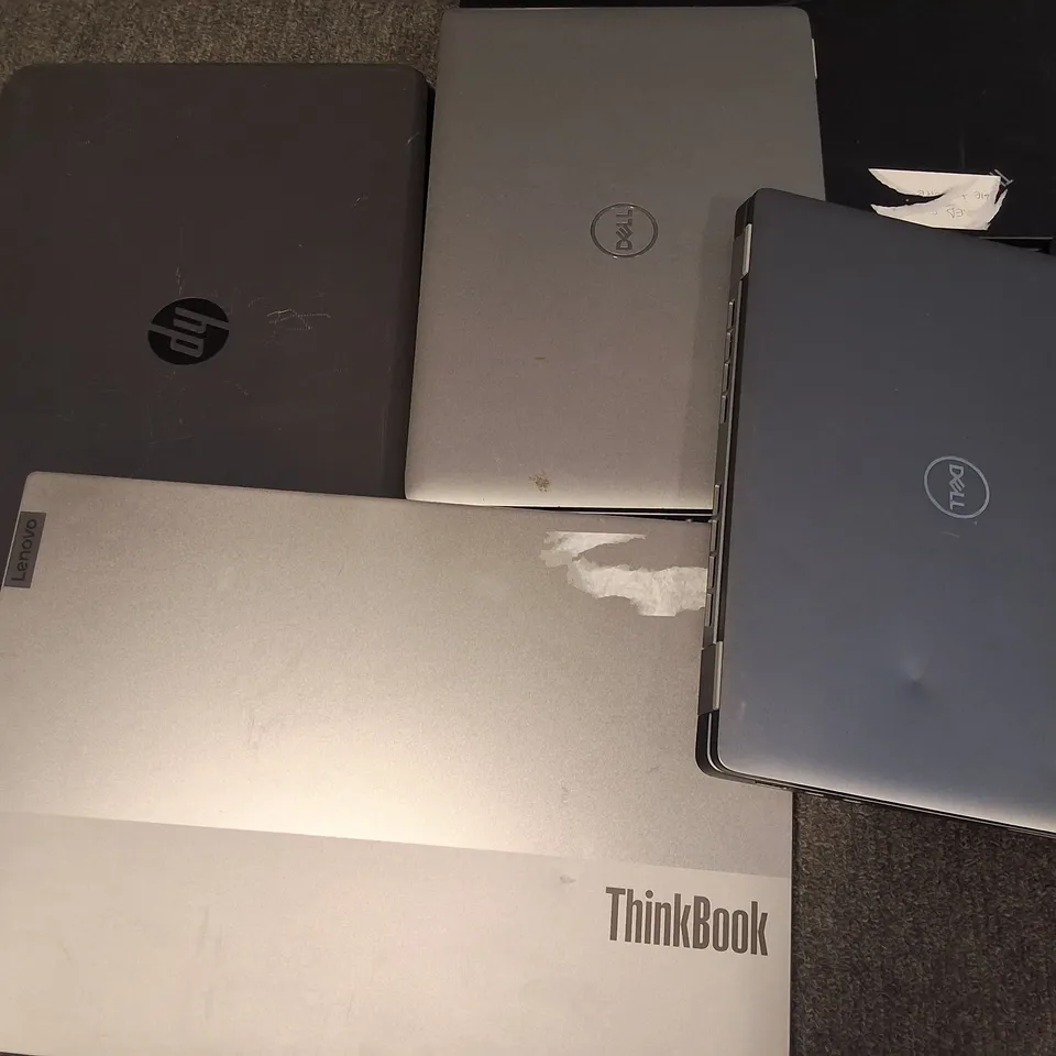 LOT OF 8 ASSORTED UNBOXED LAPTOPS TO INCLUDE THINKPAD, HP AND DELL INTEL I5'S