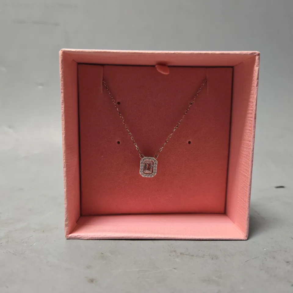 BOXED SWAROVSKI MILLENIA OCTAGON PENDANT NECKLACE 