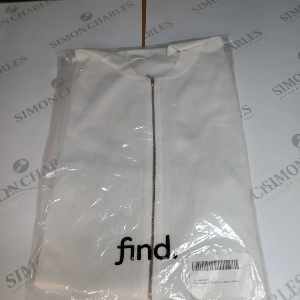 BAGGED FIND WOMENS WHITE JUMPER SIZE M