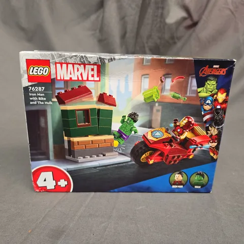 LEGO MARVEL IRON MAN WITH BIKE AND THE HULK - 76287