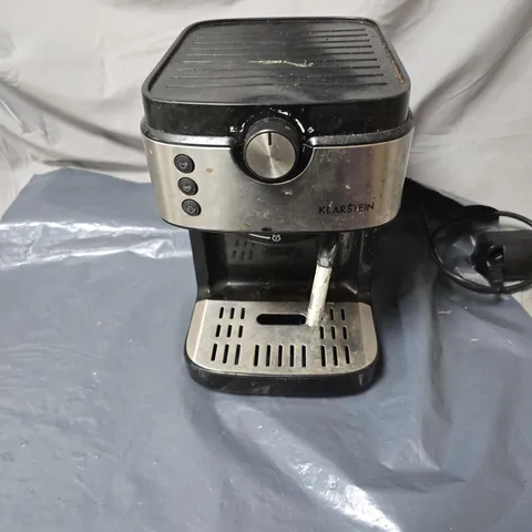 KLARSTEIN ESPRESSO COFFEE MACHINE – BLACK & STAINLESS STEEL