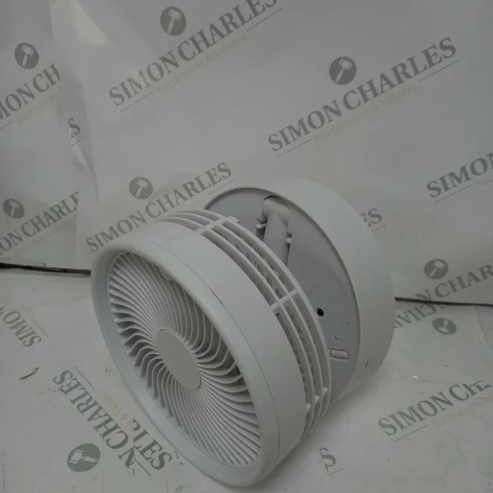 BELL & HOWELL OSCILLATING FOLDING RECHARGEABLE FAN, WHITE