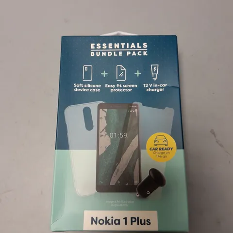 APPROXIMATELY 25 BRAND NEW BOXED ESSENTIAL BUNDLE PACKS FOR NOKIA 1 PLUS