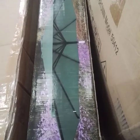 BOXED MONACO GREEN 2.7M PARASOL