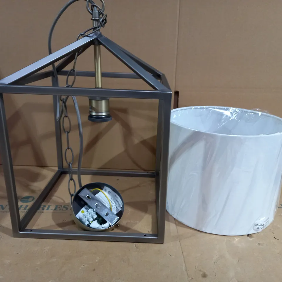 JOHN LEWIS BOUNDARY CEILING LIGHT - BRASS EFFECT FINISH