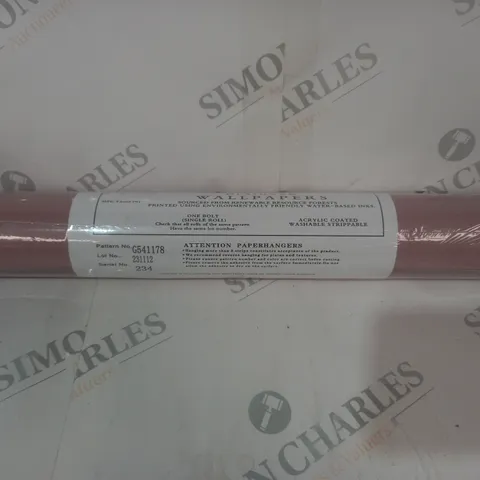 ROLL OF DESIGNER WALLPAPER IN PINK