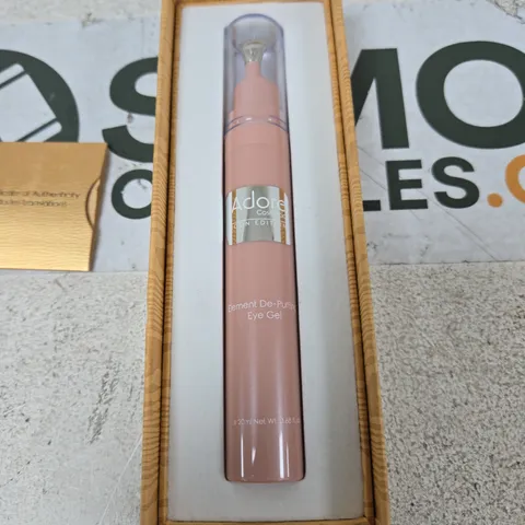 ADORE COSMETICS ELEMENT DE-PUFFING EYE GEL – 20ML, BOXED WITH CERTIFICATE OF AUTHENTICITY