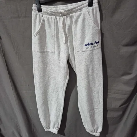 WHITE FOX GREY JOGGERS β SIZE L