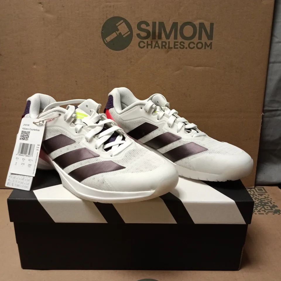 ADIDAS ADIZERO COUNTERBLAST TRAINERS WHITE MULTI SIZE 8.5