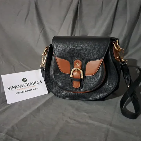 PAUL COSTELLOE GYMKHANA BAG IN BLACK/TAN 