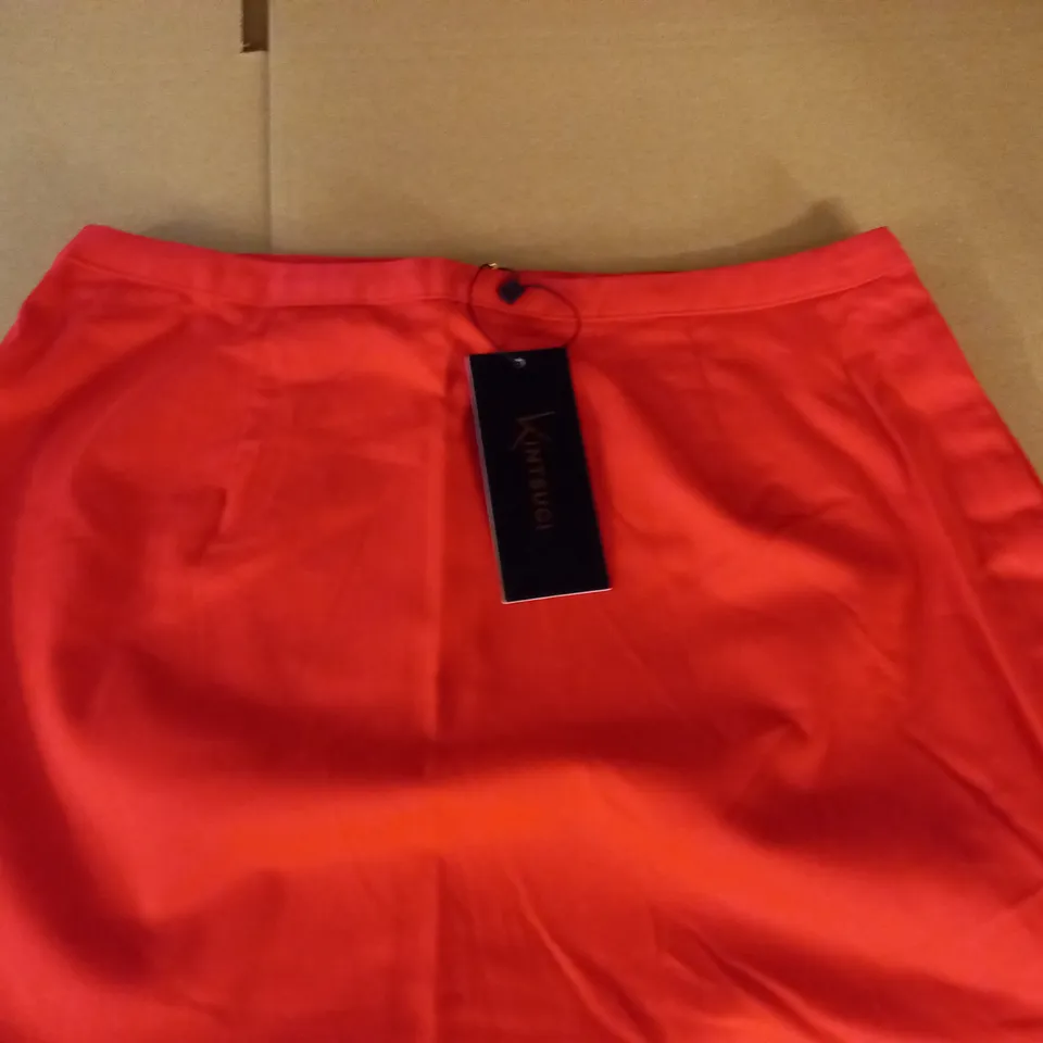 BRAND NEW KINTSUGI RED STRAIGHT SKIRT - 10