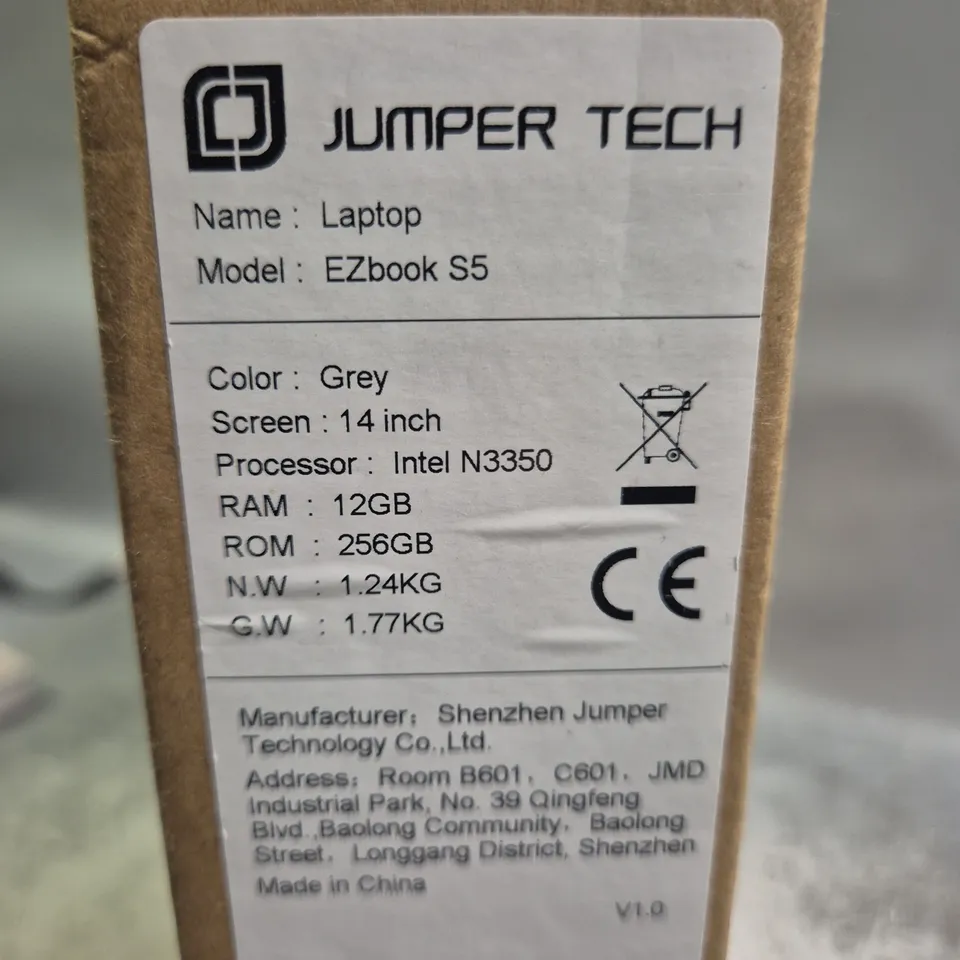 JUMPER TECH EZBOOK S5 256GB IN GREY