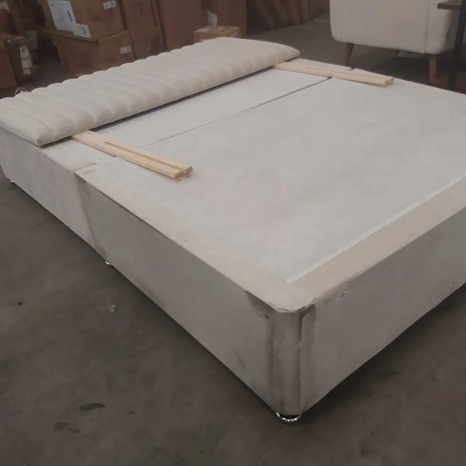 NAKISHA DIVAN BASE WITH HEADBOARD - 4'6 DOUBLE, 2 DRAWERS