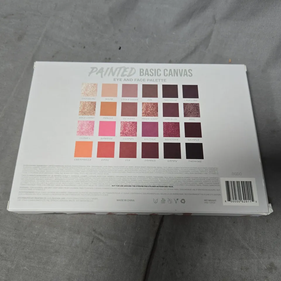 PAINTED BASIC CANVAS EYE & FACE PALETTE BY JAMES CHARLES