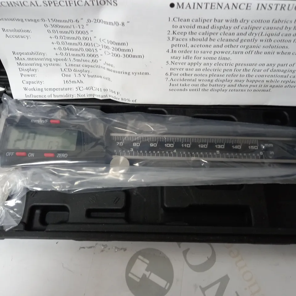 KYNUP VERNIER CALIPERS, 6INCH/150MM ELECTRONIC CALIPERS MEASURING TOOL WITH LARGE LCD SCREEN, AUTO-OFF FEATURE, INCH METRIC FRACTION CONVERSION CALIPER TOOL FOR HOUSEHOLD/DIY/JEWELRY/WOODWORKING