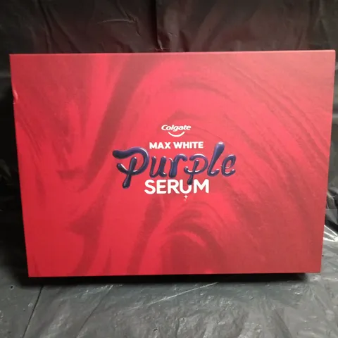 BOXED COLGATE MAX WHITE PURPLE SERUM 7-PIECE GIFT SET