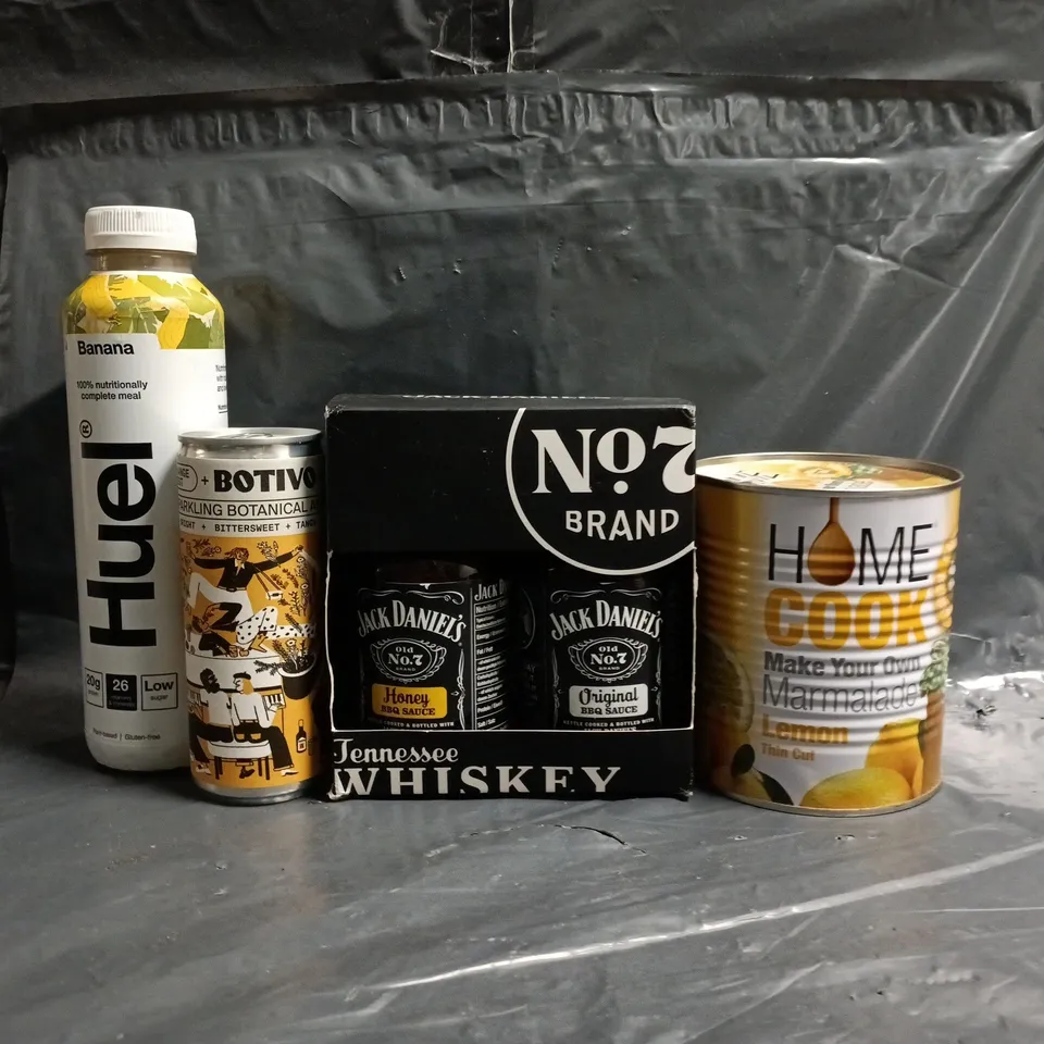 APPROXIMATELY 10 ASSORTED FOOD AND DRINK ITEMS TO INCLUDE MAKE YOUR OWN MARMALADE, HUEL, ETC