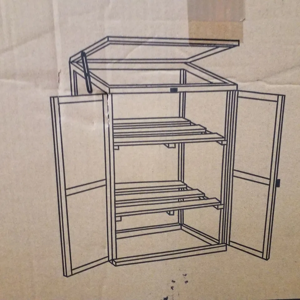 BOXED NEO MINI WOOD GROWHOUSE GREENHOUSE COLD FRAME - MODEL 3