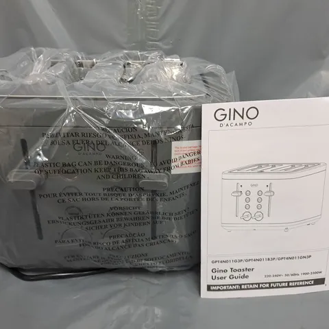 GINOP D'ACAMPO SOFT TOUCH 4-SLICE TOASTER