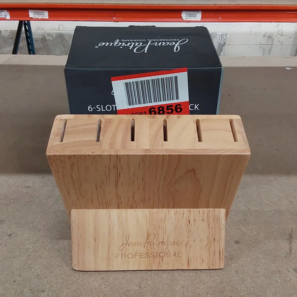 BOXED 6 SLOT KNIFE BLOCK (1 BOX)