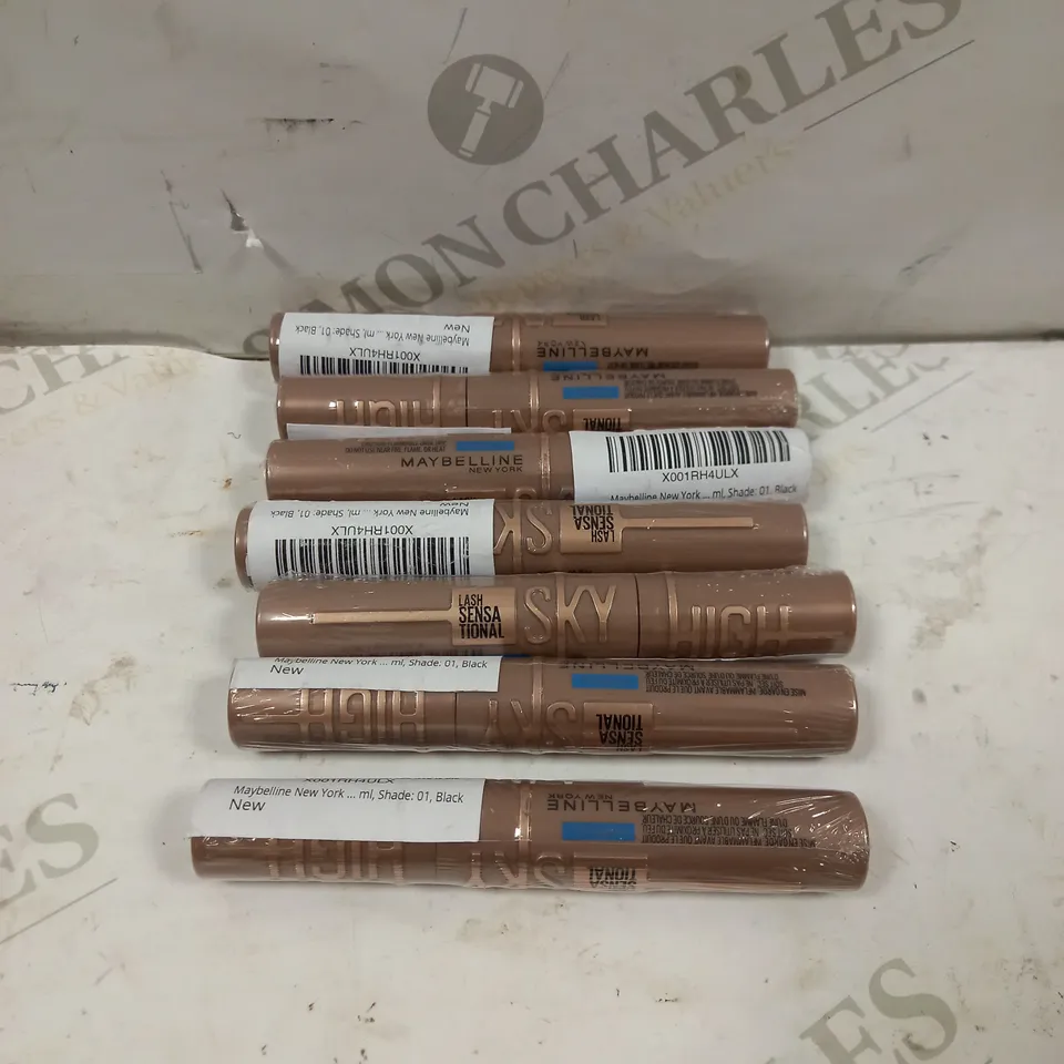 BOX OF 7 MAYBELLINE LASH SENSATIONAL MASCARA - 02