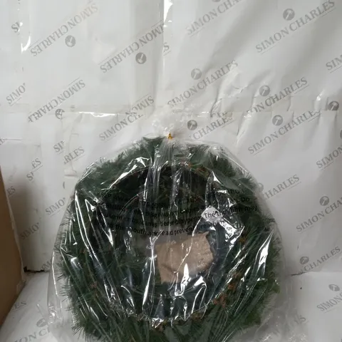 BOXED KELLY HOPPEN GREEN WREATH DECORATION