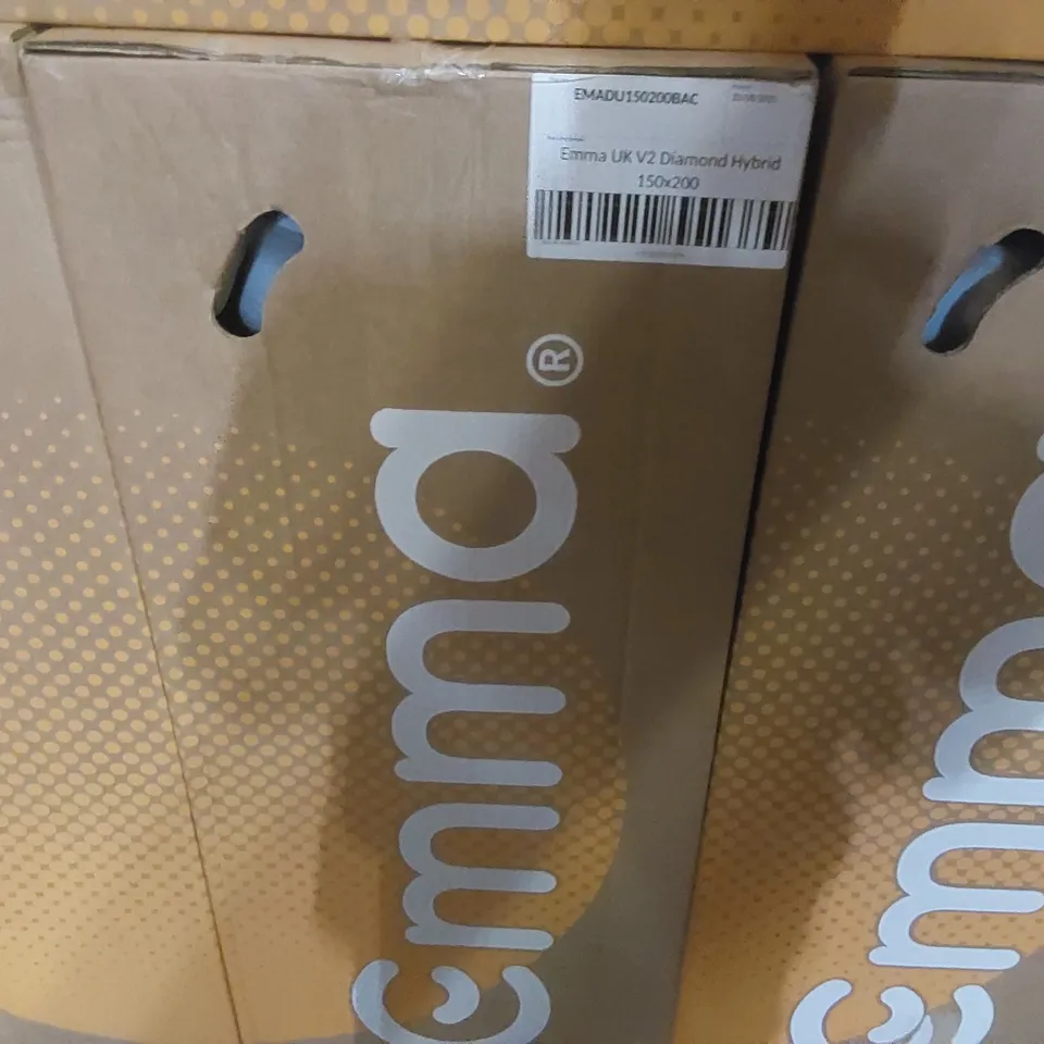 BRAND NEW BOXED EMMA UK V2 DIAMOND HYBRID 150 x 200CM KING SIZE MATTRESS 