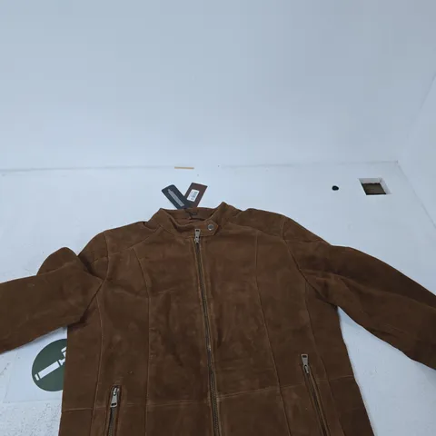 VALISSIΓRE BROWN SUEDE JACKET β UK SIZE 14