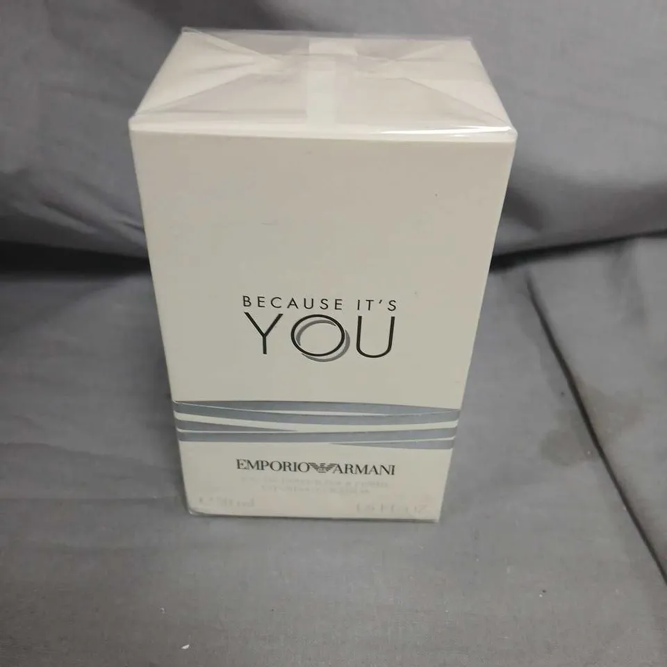 BOXED AND SEALED EMPORIO ARMANI BECAUSE IT'S YOU EDP POUR FEMME 50ML