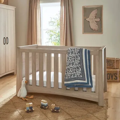 BOXED CUDDLE CO. ISLA COT BED - ASH (2 BOXES)