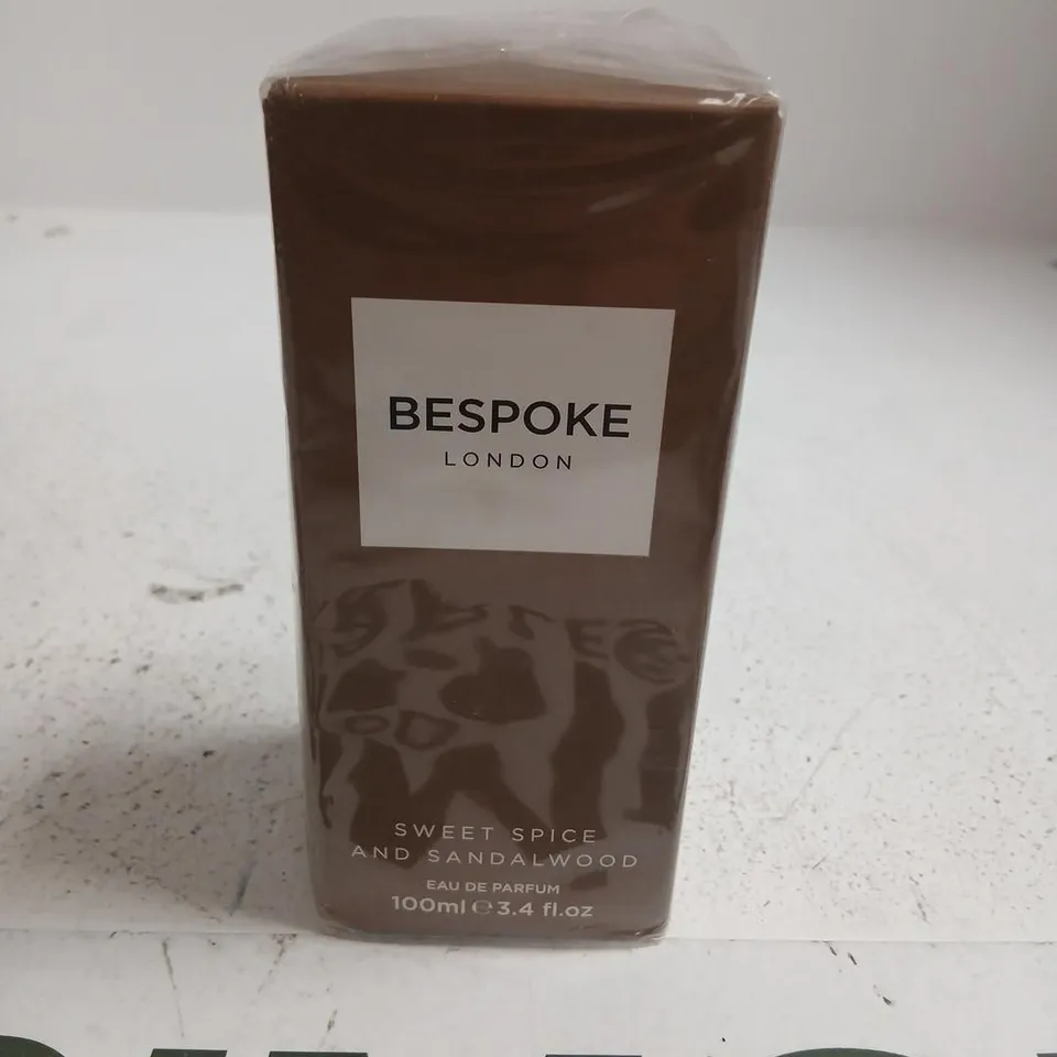 BOXED AND SEALED BESPOKE LONDON SWEET SPICE AND SANDALWOOD EAU DE PARFUM 100ML